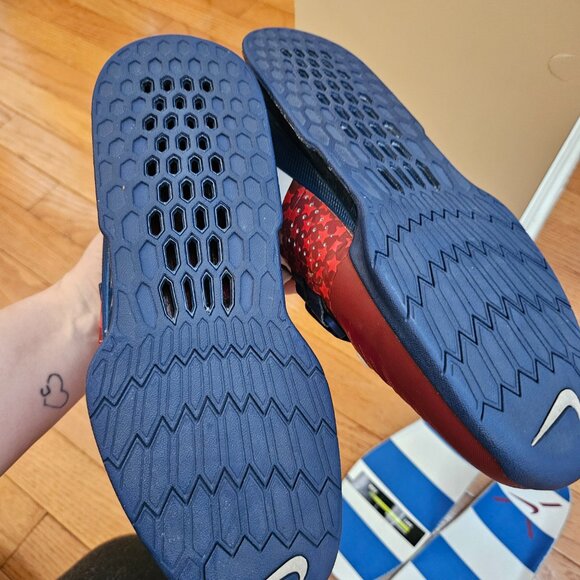 Nike Romaleos 3 Americana Team Red White Gym Blue - Picture 8 of 13